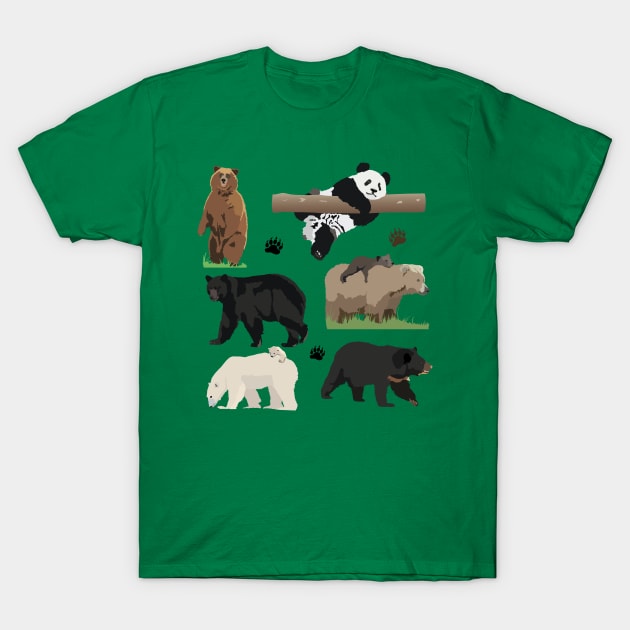 Cute Bears T-Shirt by NorseTech